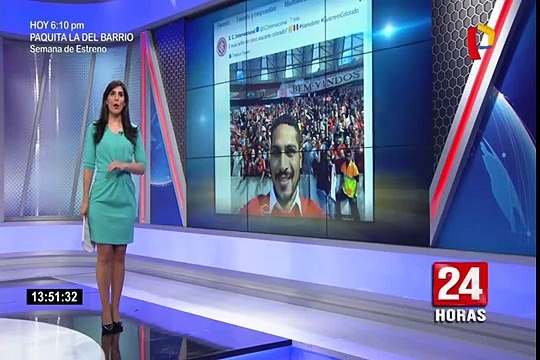 Paolo Guerrero es presentado como nuevo refuerzo del Inter de Porto Alegre