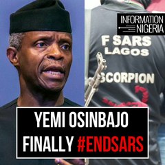 Acting President, Yemi Osinbajo finally ends SARS
