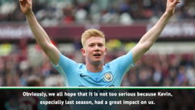 We're all hoping it's not too serious - Gundogan on De Bruyne's injury