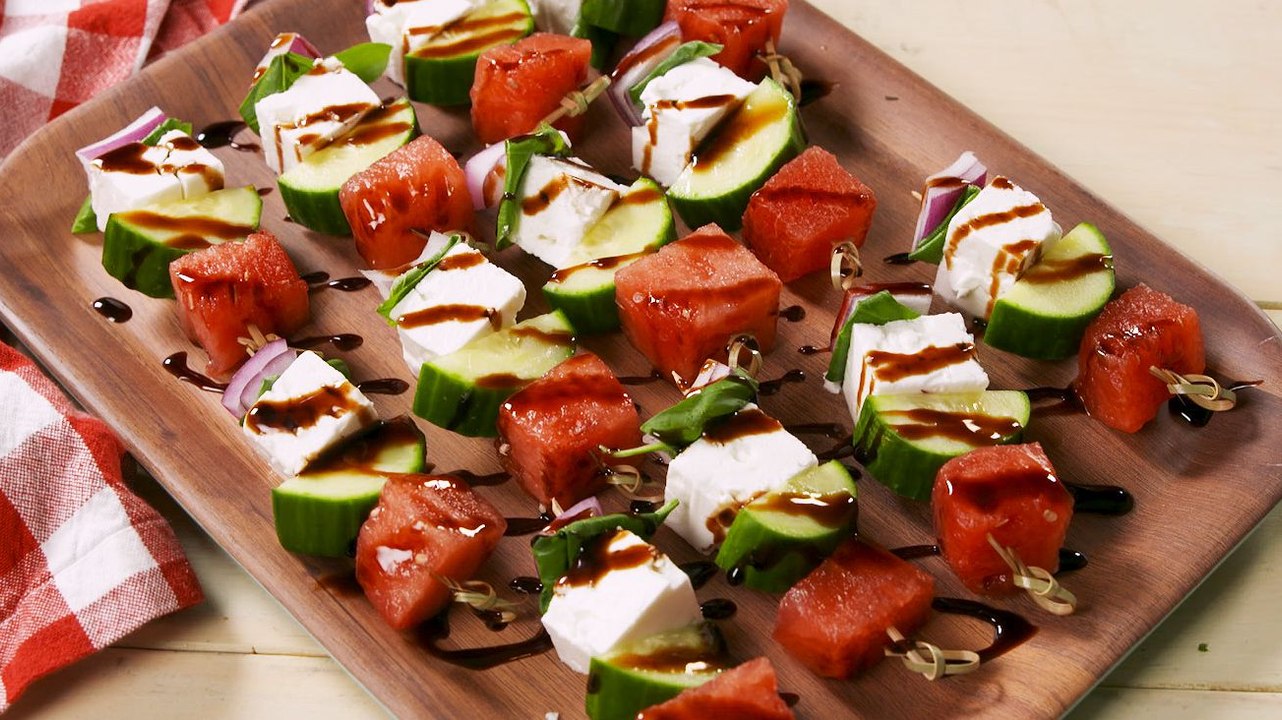 Watermelon Feta Skewers Taste Like Summer