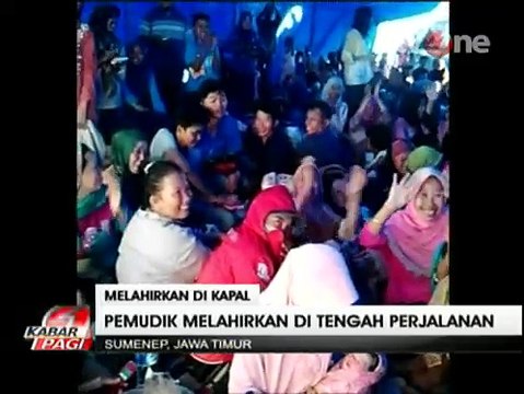 Hamil Tua, Peserta Mudik Gratis Ini Melahirkan di Atas Kapal