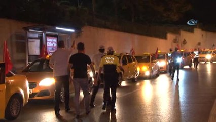 Taksicilerden ABD Başkonsolosluğu Önünde Protesto