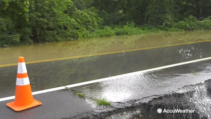 Flash floods close several roads; state of emergency declared in New York