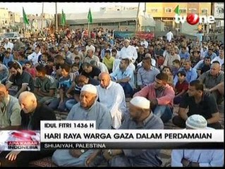 Warga Shijaiyah Rayakan Lebaran di Tengah Reruntuhan Sisa Perang