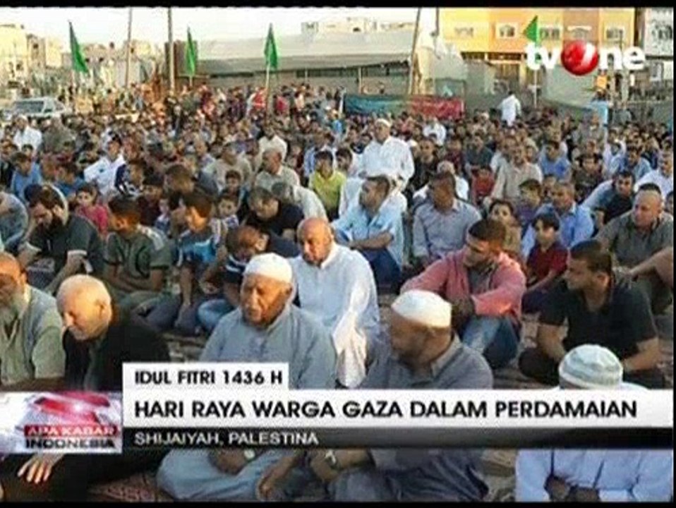 Warga Shijaiyah Rayakan Lebaran di Tengah Reruntuhan Sisa Perang