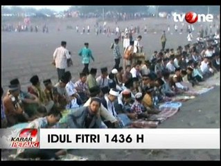 Warga Yogyakarta Ramai Salat Id di Gumuk Pasir