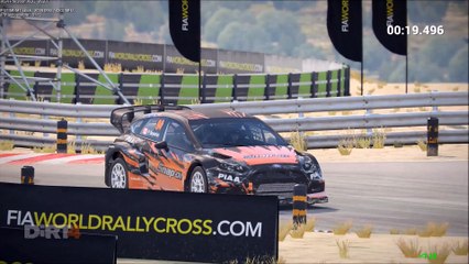 DiRT 4 Fly Cam FIA World Rallycross Champs. Qual 2 Montalegre Portugal