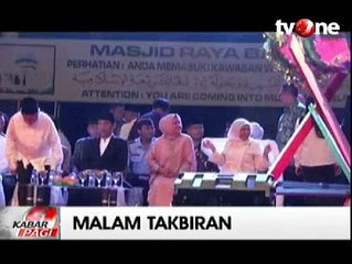 Jokowi Lepas Pawai Takbir Masjid Baiturrahman Aceh