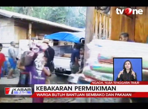Kebakaran Kampung Adat, 27 Rumah Ludes Terbakar