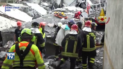 Gênes: les recherches se poursuivent sans répit