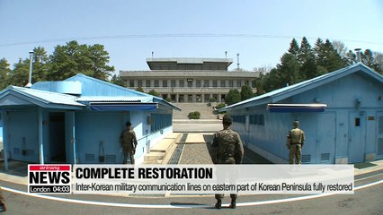 Descargar video: Two Koreas completely restore military communication lines on both eastern and western sides of peninsula