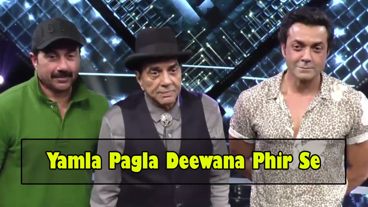 Dharmendra, Sunny Deol, Bobby Deol Promote Yamla Pagla Deewana Phir Se On Dil Hai Hindustani 2 Show