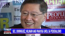 #SentroBalita: Sec. Dominguez, nilinaw ang pahayag ukol sa pederalismo