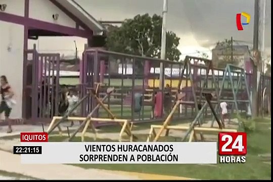 Iquitos: una persona herida y varios daños materiales dejaron vientos huracanados