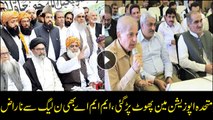 Rifts among opposition parties, MMA is also angry with PML-N