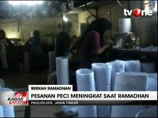 Pesanan Peci Meningkat Saat Ramadhan