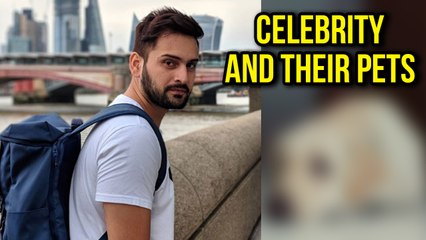 Latest Photos  Celebrities With Their Pets  Siddharth Chandekar, Resham Tipnis
