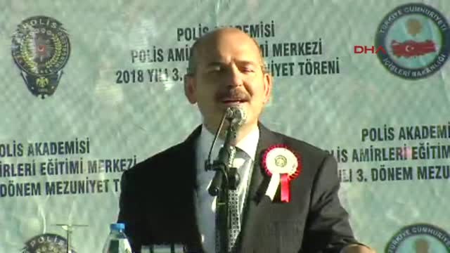Ankara İçişleri Bakanı Soylu, 2018 Polis Amirleri Eğitim Merkezi Müdürlüğü Mezuniyet Töreninde...