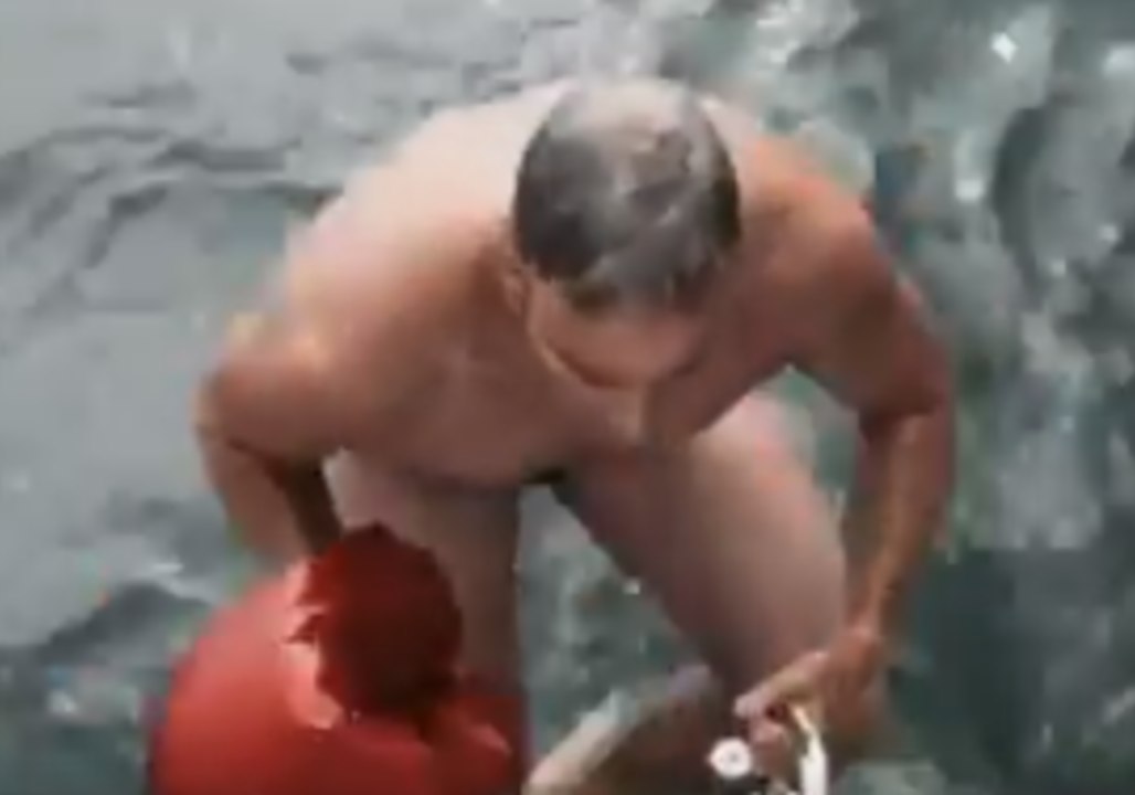 Endurance Swimmer Lewis Pugh Helps Clear Balloon Litter From Brighton Sea