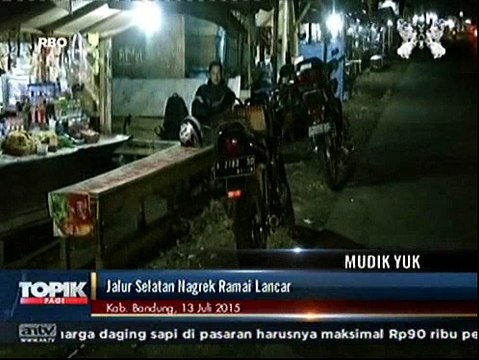 Arus Lalu Lintas Jalur Selatan Nagreg Ramai Lancar