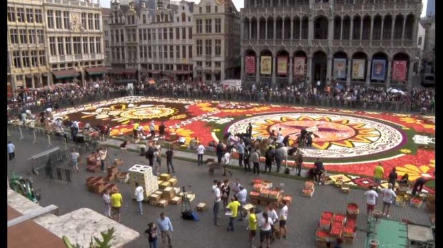 Bruxelles : le tapis de fleurs aux couleurs du Mexique