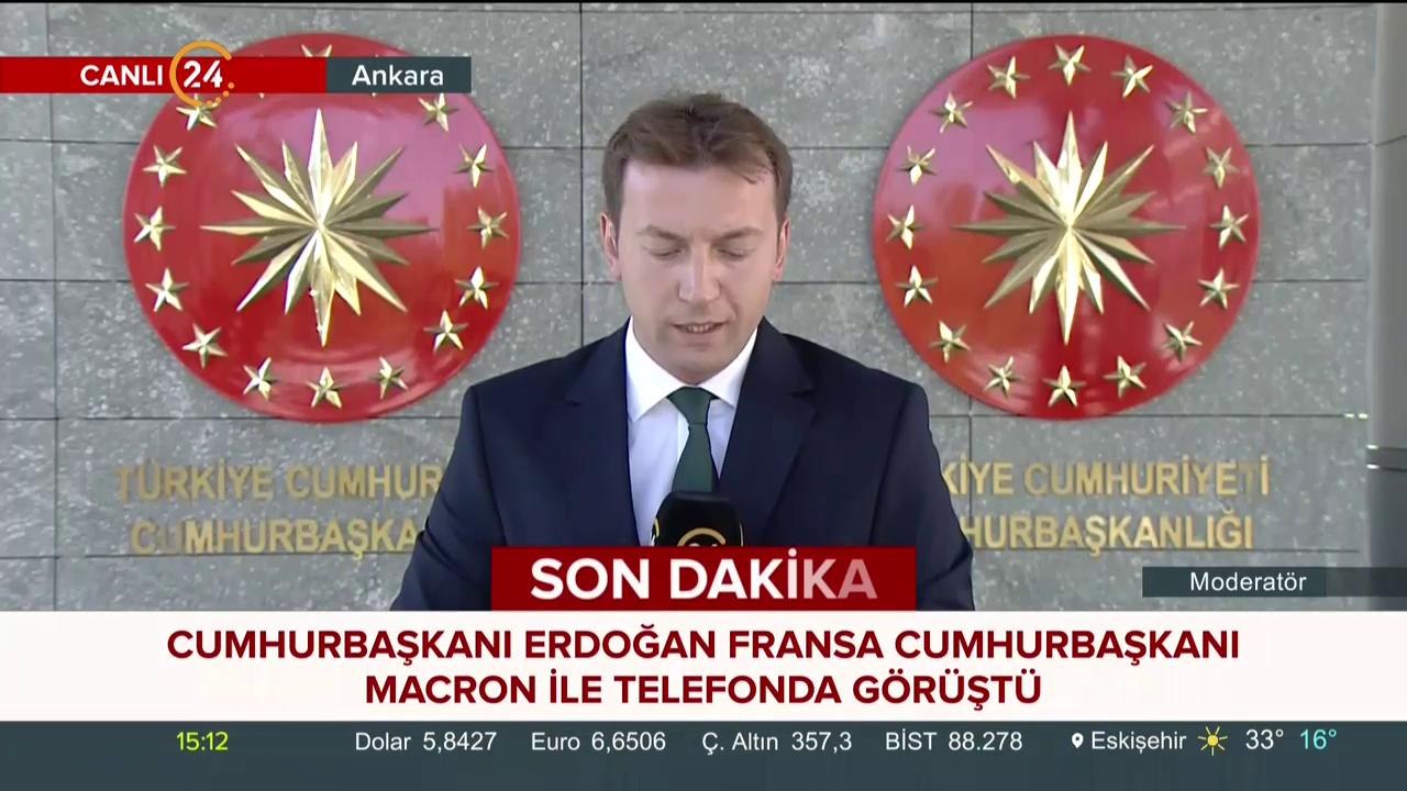 Erdoğan-Macron görüşmesi