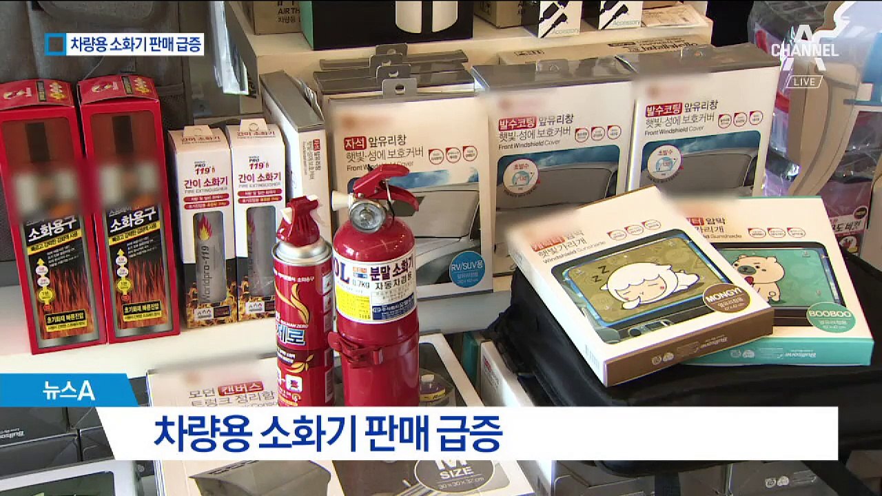 내 차도 혹시?…잇단 화재에 차량용 소화기 ‘불티’