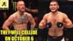 IT'S OFFICIAL! Conor McGregor and Khabib will finally meet inside the Octagon at UFC 229,Holloway