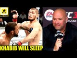 Khabib gets hit in every one of his fights Conor Mcgregor will KO him inside RD 2,Dana on Alvarez