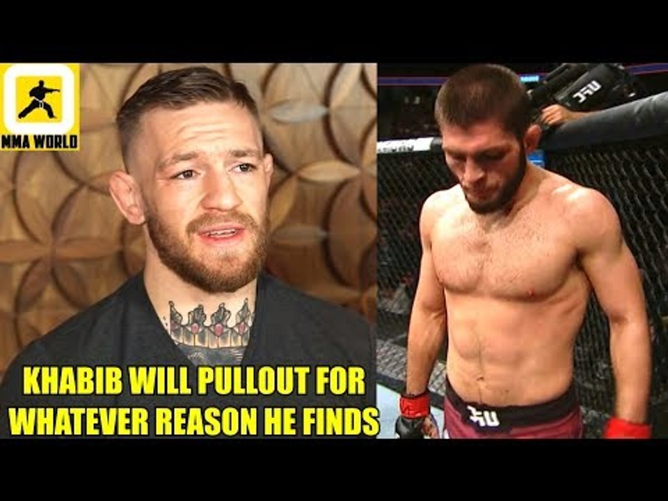 Khabib will not fight at UFC 229 against Conor McGregor because he's going to pull out,TJ,Cejudo