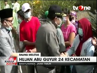 Hujan Abu Gunung Raung Guyur 24 Kecamatan di Banyuwangi
