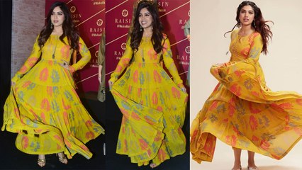 Bhumi Pednekar looks GORGEOUS in Yellow UMBRELLA dress; Watch Video । FilmiBeat