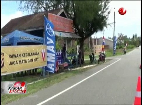 Ternak Berkeliaran di Tengah Jalan Ganggu Lalu Lintas Mudik di Aceh Barat