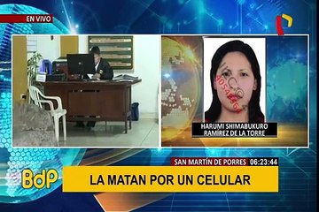 SMP: mujer es asesinada a balazos por resistirse al robo de su celular