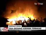Kebakaran Hebat Ludeskan 2 Gedung Asrama di Kalimantan Tengah