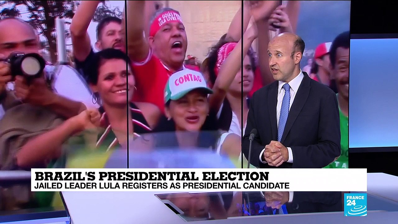 Brazil''s jailed former leader Lula registers as presidential candidate