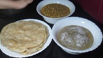 Halwa Puri (Chanay) Recipe حلوہ پوری اور چنے - Easy Breakfast Recipes