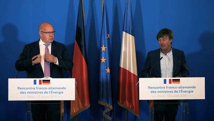 Transition énergétique : Nicolas Hulot et Peter Altmaier renforcent leur coopération