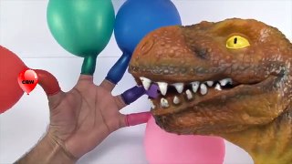 Colors for Kids to Learn with Dinosaurs Popping Balloons, Dinosaurs Vs Balloons, Kids Lear