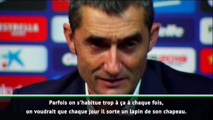 1ere j. - Valverde : "On veut toujours que Messi sorte un lapin de son chapeau"