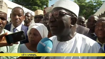 Supporters of Malian president celebrate re-election victory