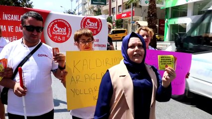 'Kaldırımlar sizin olsun yollar bizimdir' - DENİZLİ