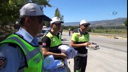 Tokat'ta Bayram Trafiğine Drone Desteği