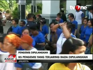 85 Pengemis yang Terjaring Razia Dipulangkan ke Kampung Halaman