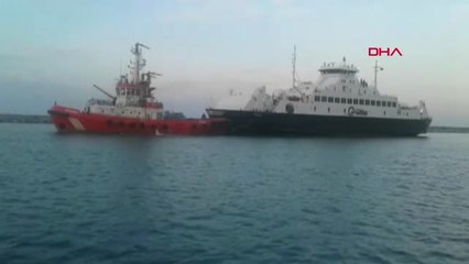 Çanakkale Gökçeada'da Feribot Karaya Oturdu Hd