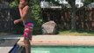 Kid Faceplants Diving Board While Backflipping Into Pool