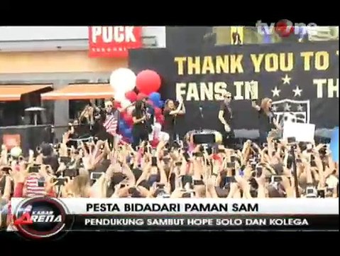 Menang Piala Dunia Sepakbola Wanita, Amerika Gelar Pesta Bidadari