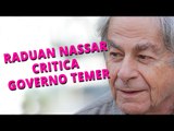 Raduan Nassar critica governo Temer ao receber Prêmio Camões em SP
