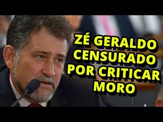 Zé Geraldo é censurado por criticar Sérgio Moro