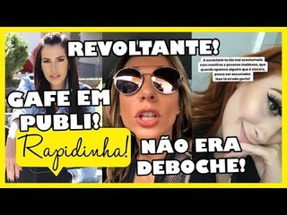 ADRIANA SANTANA COMETE GAFE EM PUBLI E SUA REAÇÃO SURPREENDE | DENÚNCIA DE LUISA MELL CHOCA A WEB